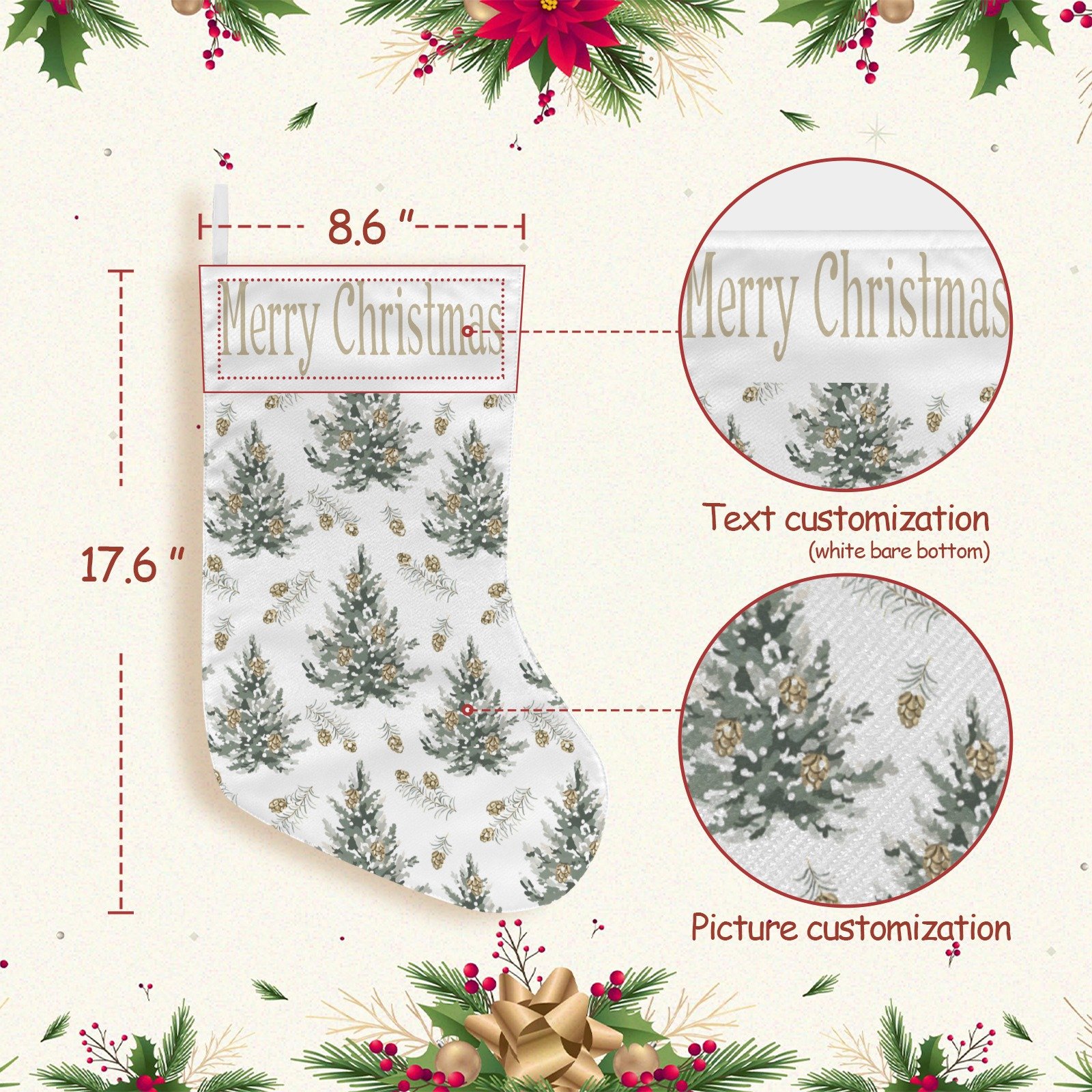 Christmas Stockings | Holiday Stocking Sock | Gold Cones Christmas Stockings christmas sock 3 Christmas Stockings | Holiday Stocking Sock | Gold Cones Christmas Stockings christmas sock 3