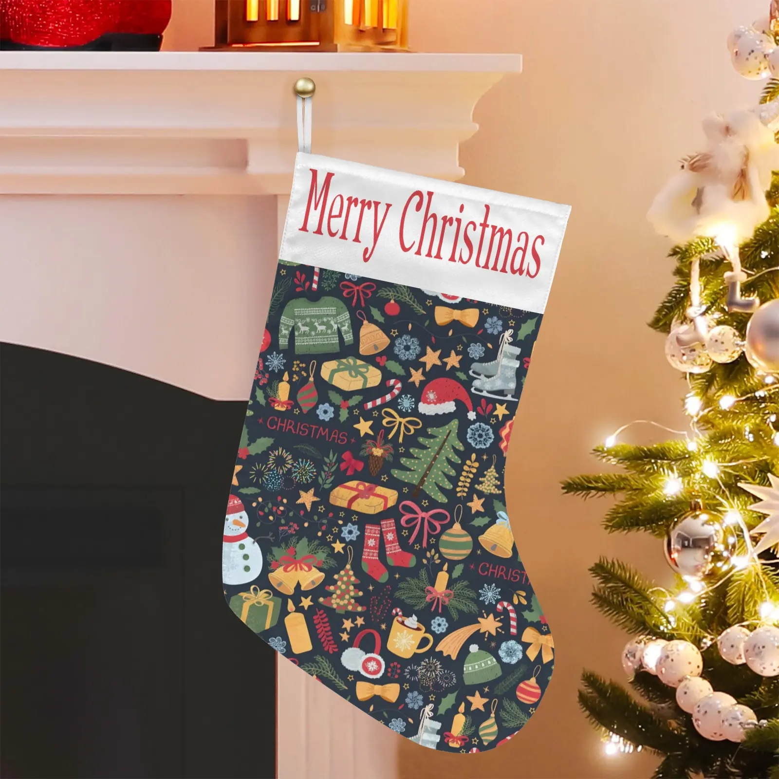 Christmas Stockings | Holiday Stocking Sock | Holidays Christmas Stockings christmas sock 4