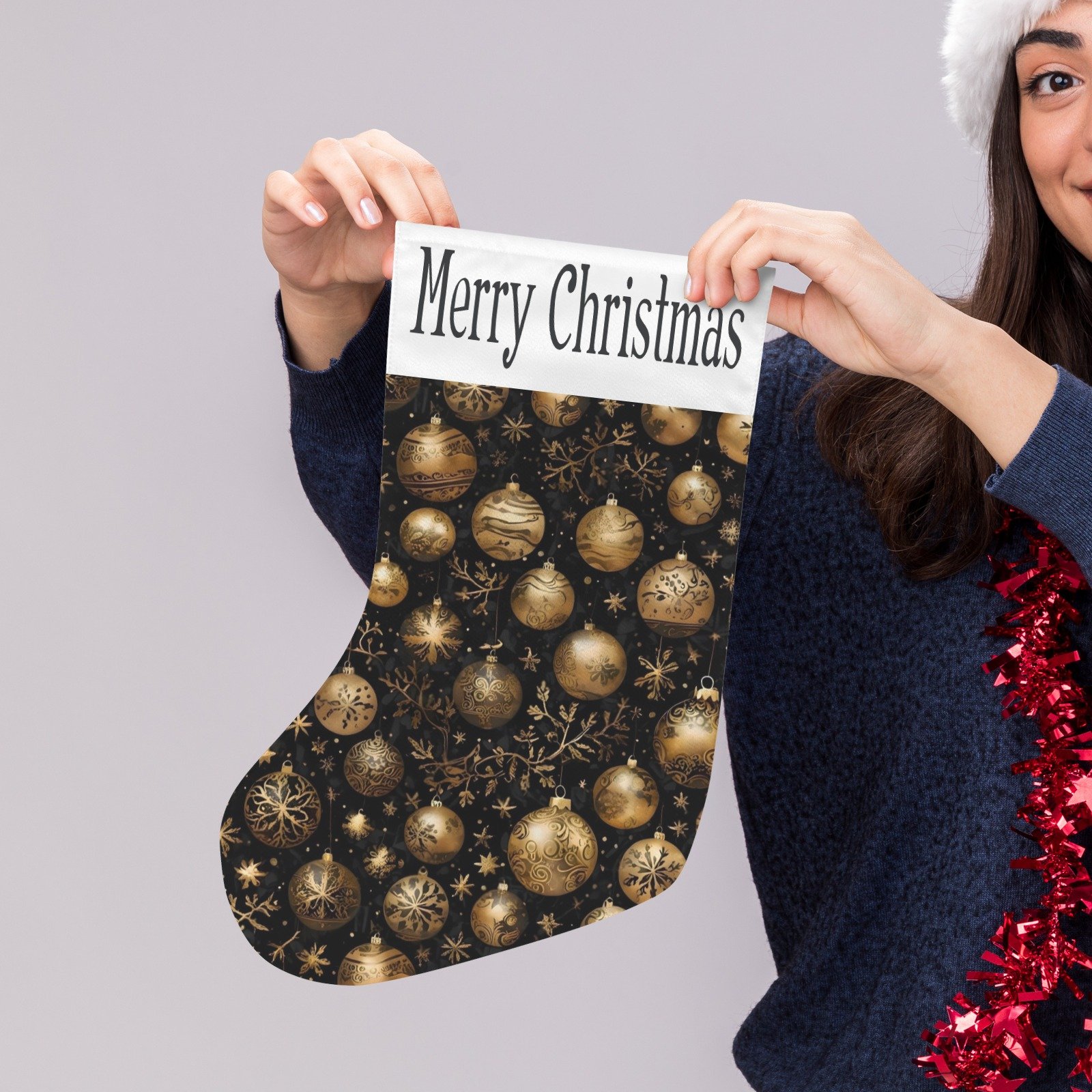 Christmas Stockings | Holiday Stocking Sock | Forest Christmas Stockings christmas sock 3