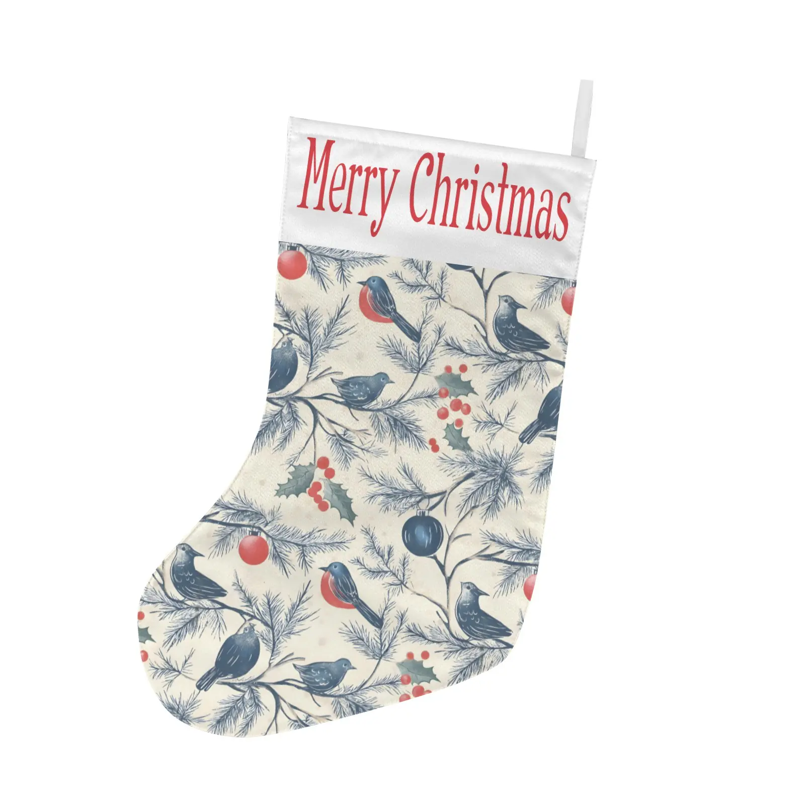 Christmas Stockings | Holiday Stocking Sock | Blue Birds Christmas Stockings christmas sock 6