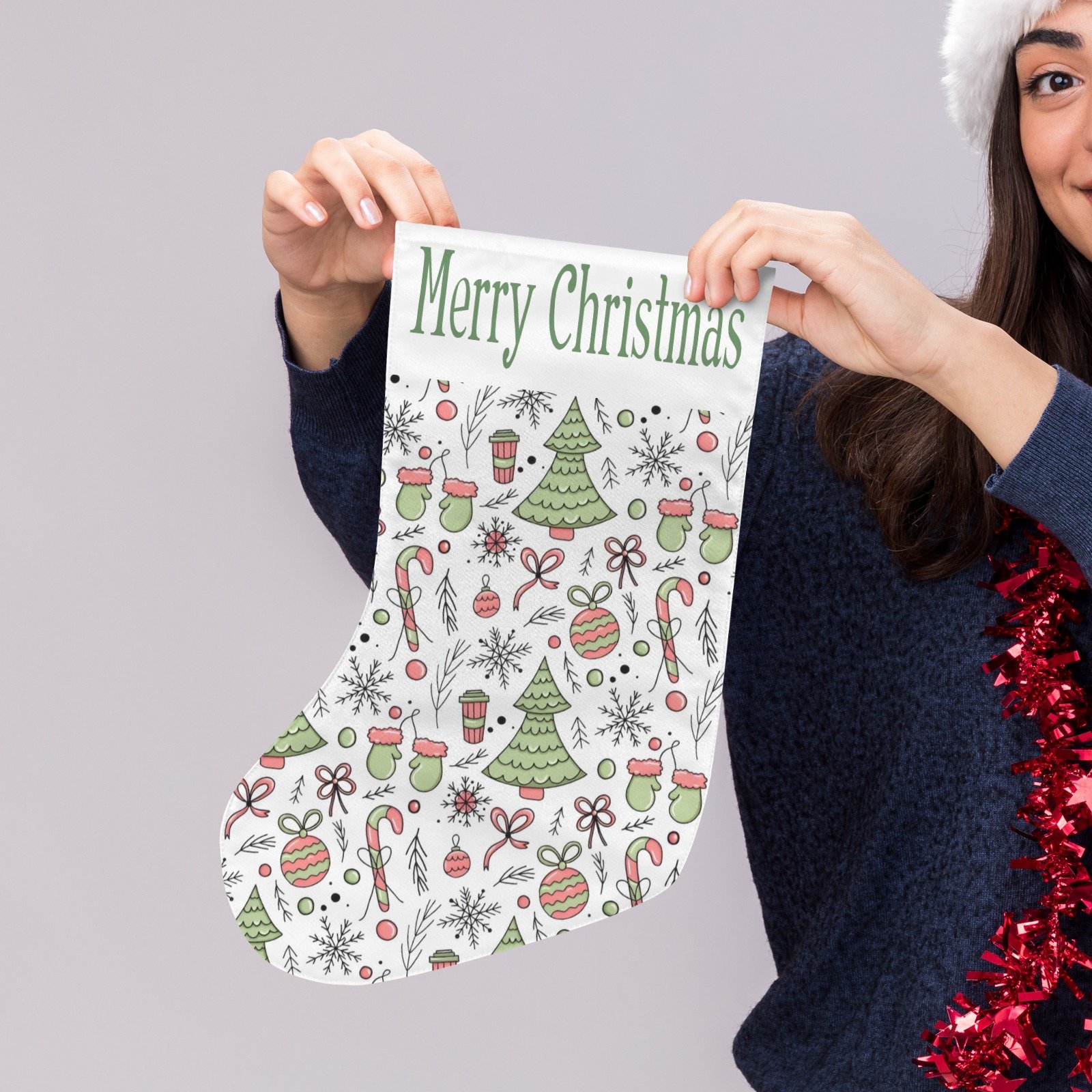 Christmas Stockings | Holiday Stocking Sock | Fractal Christmas Stockings christmas sock 7