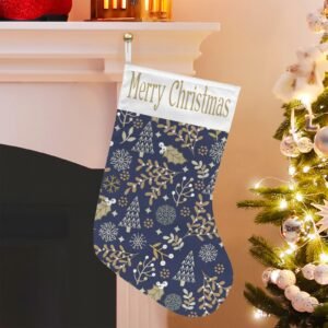 Christmas Stockings | Holiday Stocking Sock | Gold Ferns Christmas Stockings christmas sock