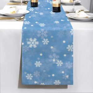 Christmas Table Runner | Powder | Holiday Dinner Table Decor Christmas Table Runners Christmas dinner table runner Christmas Table Runner | Powder | Holiday Dinner Table Decor Christmas Table Runners Christmas dinner table runner