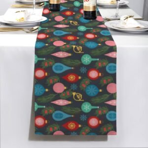 Christmas Table Runner | Ornaments | Holiday Dinner Table Decor Christmas Table Runners Christmas dinner table runner Christmas Table Runner | Ornaments | Holiday Dinner Table Decor Christmas Table Runners Christmas dinner table runner