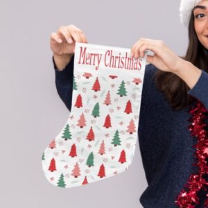 Christmas Stockings | Holiday Stocking Sock | Tree Ribbons Christmas Stockings christmas sock