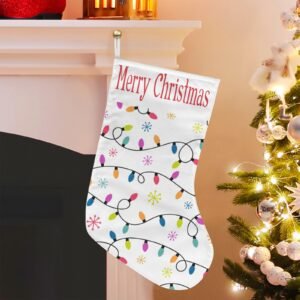 Christmas Stockings | Holiday Stocking Sock | Lights Christmas Stockings christmas sock