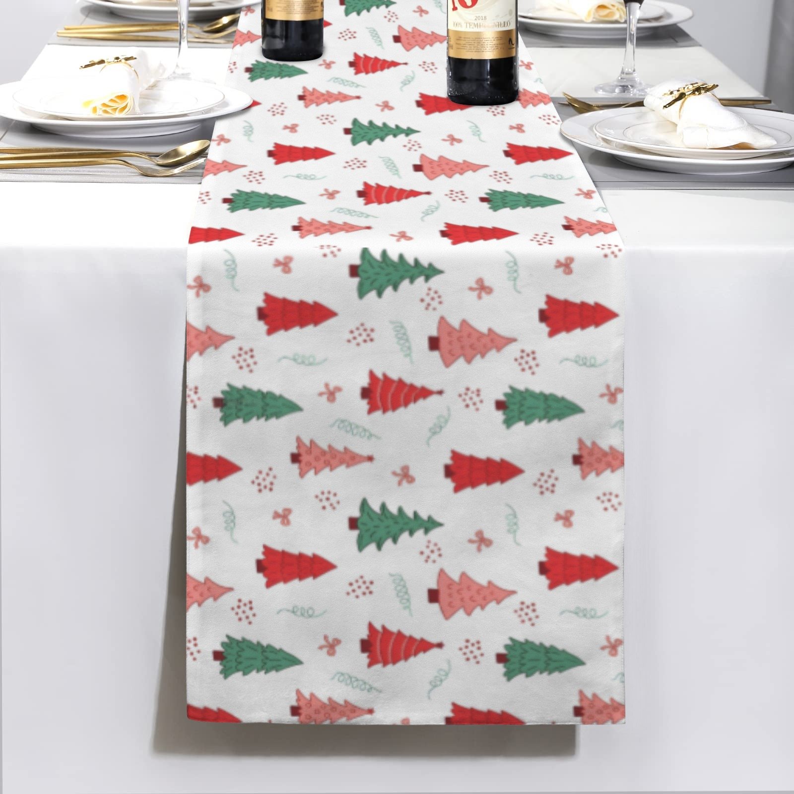 Christmas Table Runner | Ho Ho Ho | Holiday Dinner Table Decor Christmas Table Runners Christmas dinner table runner 2