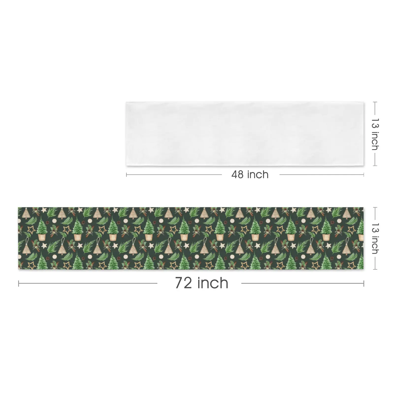 Christmas Table Runner | Cinnamon | Holiday Dinner Table Decor Christmas Table Runners Christmas dinner table runner 2