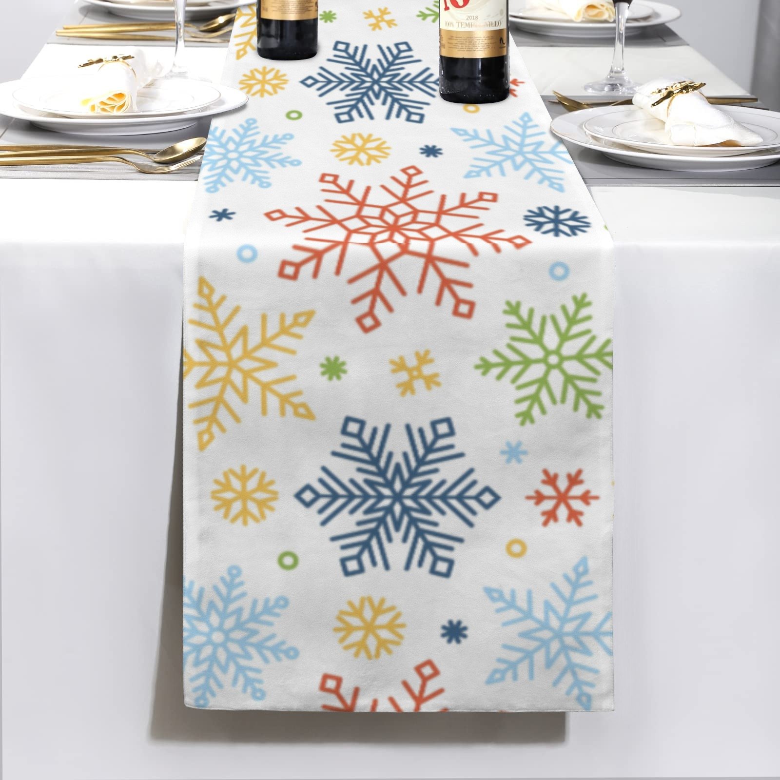 Christmas Table Runner | Ho Ho Ho | Holiday Dinner Table Decor Christmas Table Runners Christmas dinner table runner 5