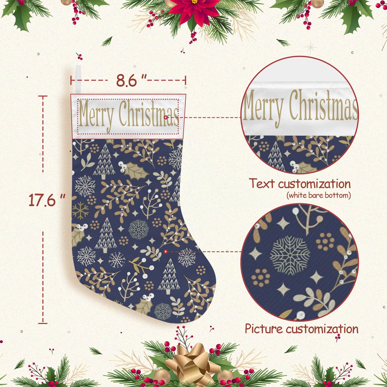 Christmas Stockings | Holiday Stocking Sock | Gold Ferns Christmas Stockings christmas sock 5 Christmas Stockings | Holiday Stocking Sock | Gold Ferns Christmas Stockings christmas sock 5