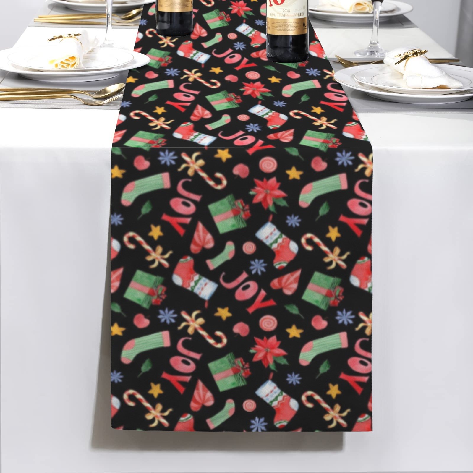 Christmas Table Runner | Daisy | Holiday Dinner Table Decor Christmas Table Runners Christmas dinner table runner 2
