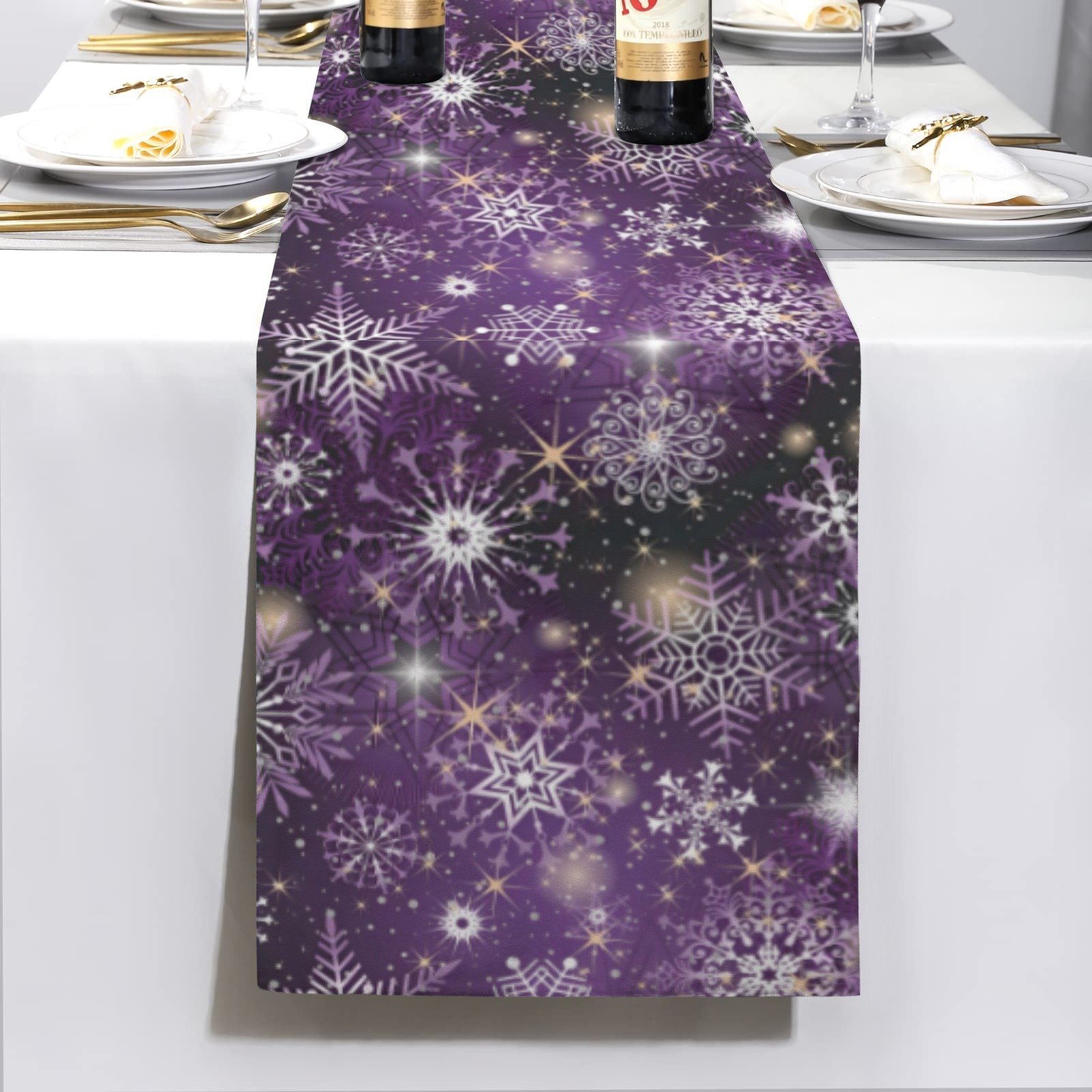 Christmas Table Runner | Ho Ho Ho | Holiday Dinner Table Decor Christmas Table Runners Christmas dinner table runner 3