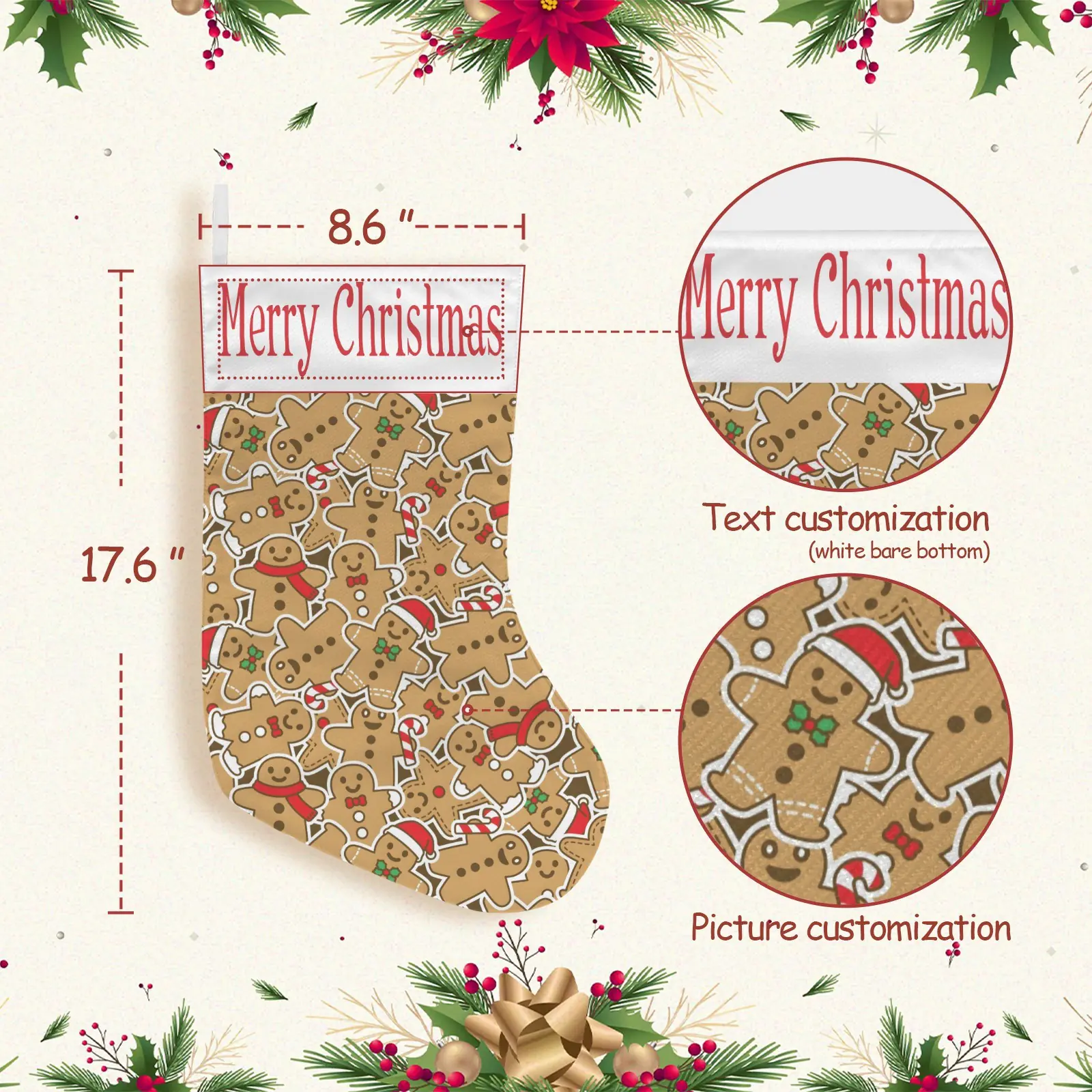 Christmas Stockings | Holiday Stocking Sock | Ginger Christmas Stockings christmas sock 3 Christmas Stockings | Holiday Stocking Sock | Ginger Christmas Stockings christmas sock 3