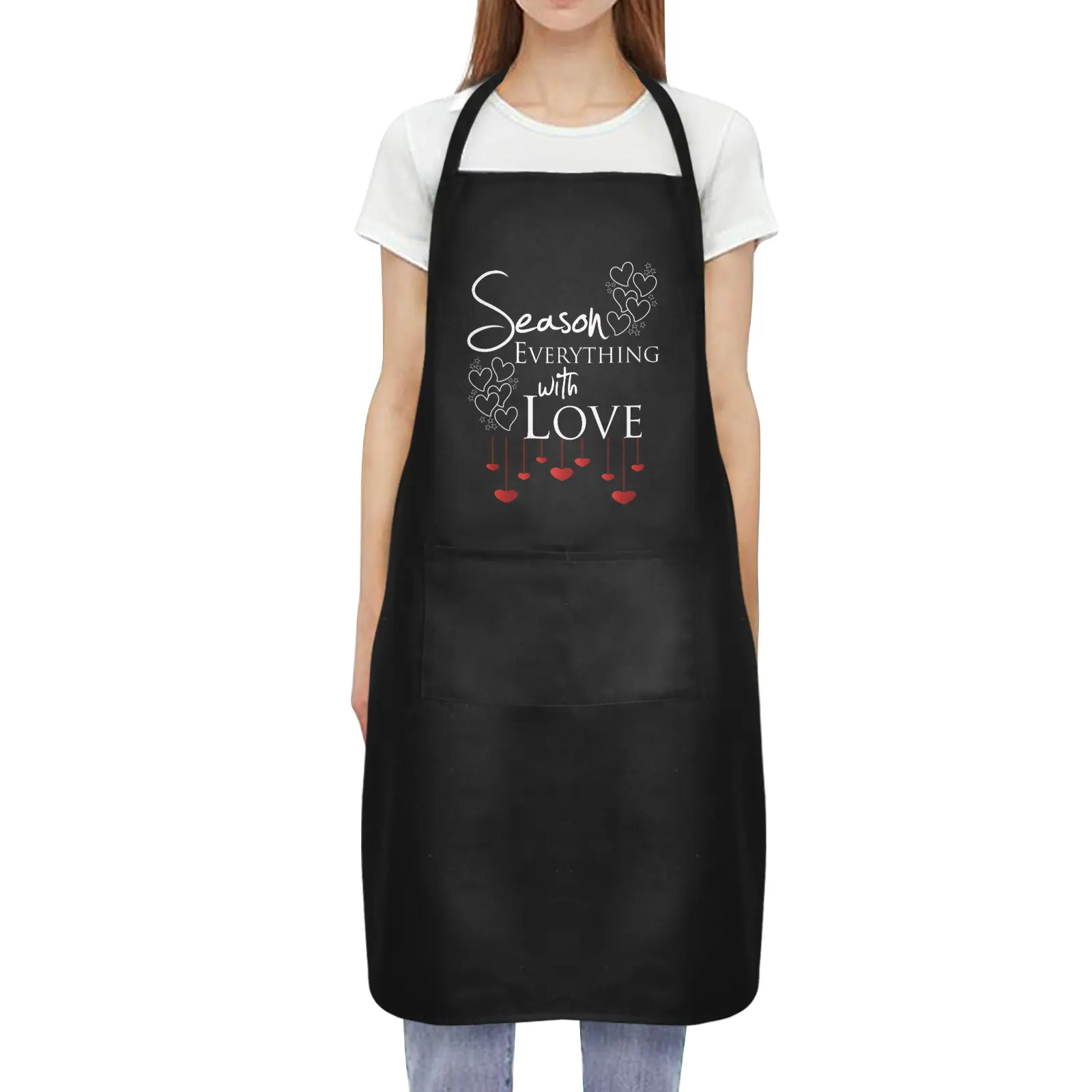 Women’s Kitchen Cooking Apron Season With Love Design Aprons adjustable kitchen apron 4 Women’s Kitchen Cooking Apron Season With Love Design Aprons adjustable kitchen apron 4