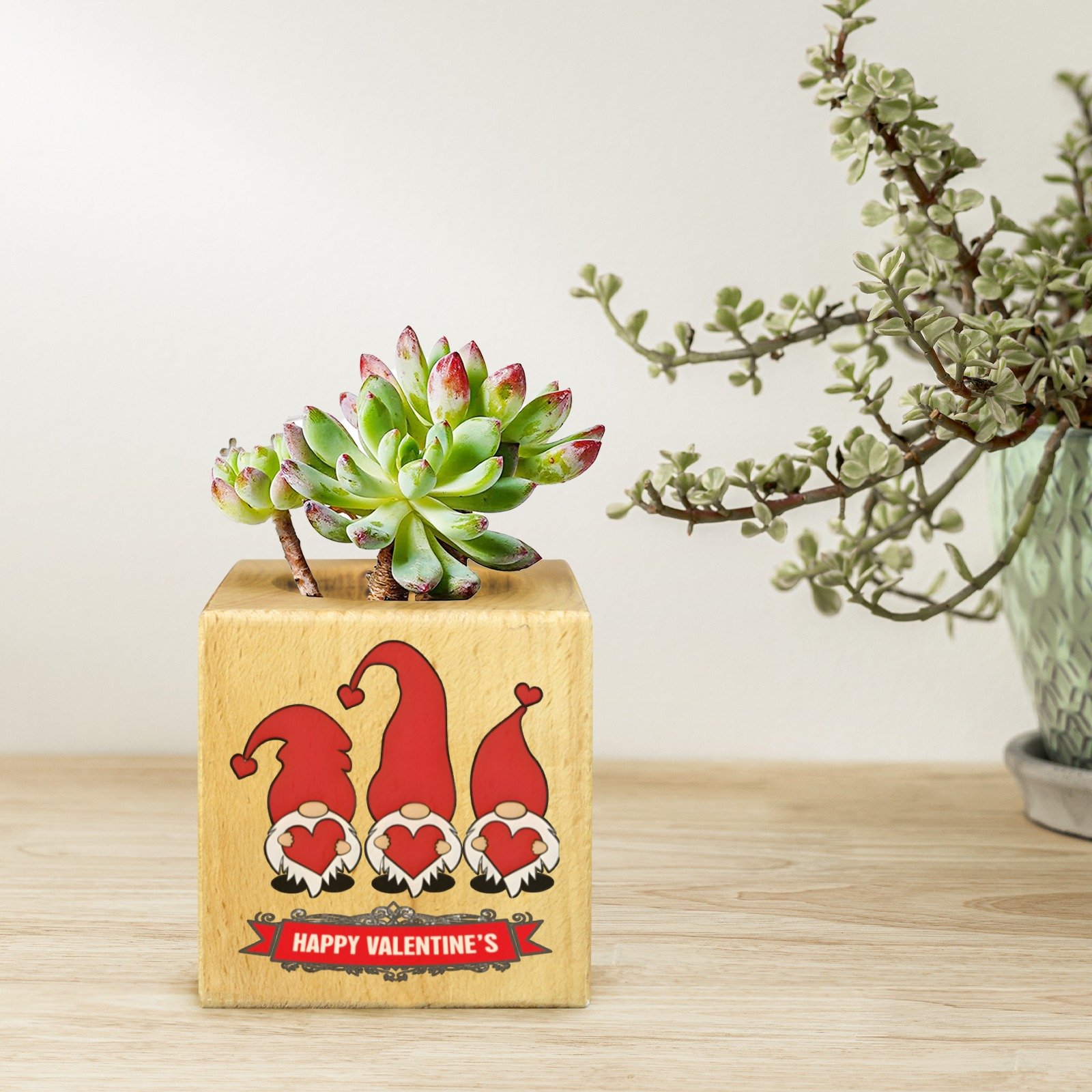 Mini Flower Pot, Valentine’s Indoor Wooden Desk Planter – Gnome Hearts Mini Wooden Flower Pot Planters cube flower pot 4 Mini Flower Pot, Valentine’s Indoor Wooden Desk Planter – Gnome Hearts Mini Wooden Flower Pot Planters cube flower pot 4