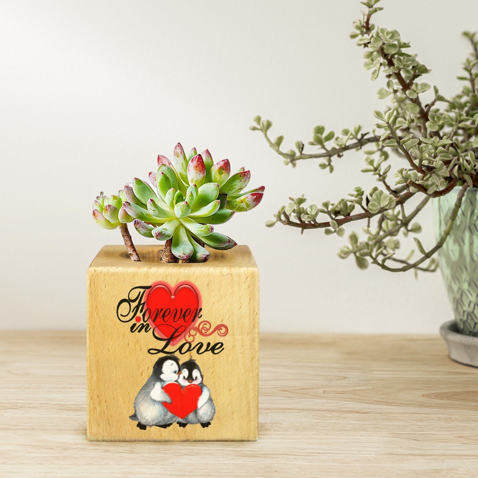 Mini Flower Pot, Valentine’s Indoor Wooden Desk Planter – Penguins Mini Wooden Flower Pot Planters cube flower pot 4 Mini Flower Pot, Valentine’s Indoor Wooden Desk Planter – Penguins Mini Wooden Flower Pot Planters cube flower pot 4