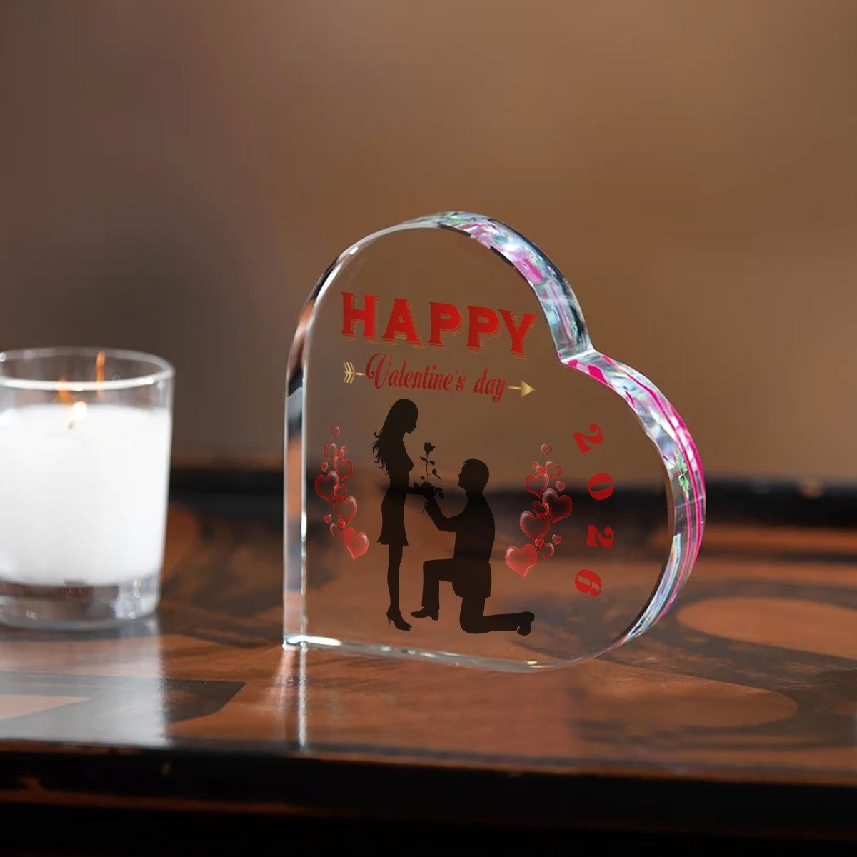 Valentine’s Day Gifts Acrylic Plaque | Valentine Gift Desk Decoration for Him or Her | Forever Plaques acrylic plaque
