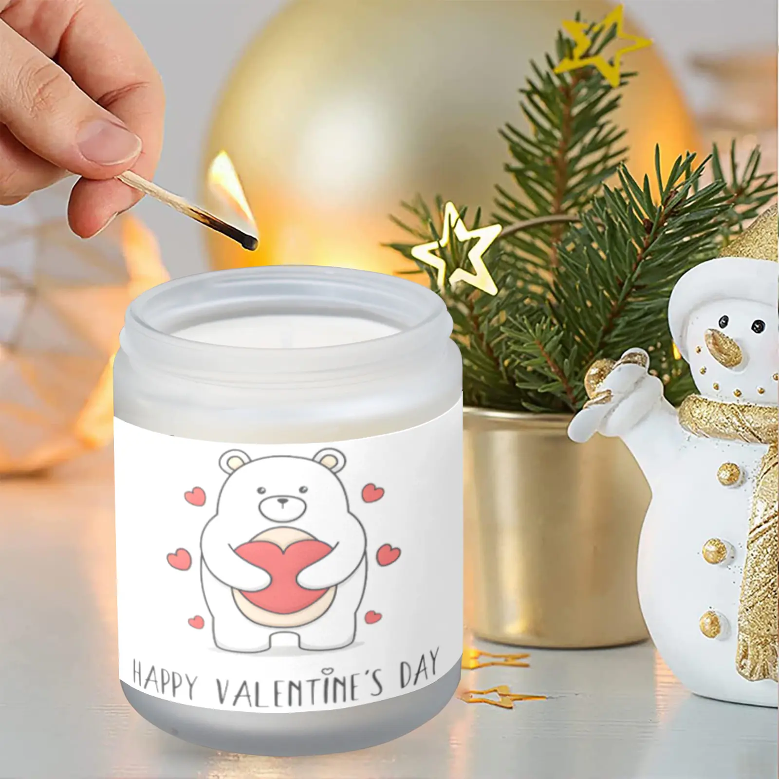 Scented Glass Jar Candle – Valentine’s Bear Hug Design – Vanilla, Lavender, or Orange Lemon Fragrance Scented Candles aromatherapy candles 4 Scented Glass Jar Candle – Valentine’s Bear Hug Design – Vanilla, Lavender, or Orange Lemon Fragrance Scented Candles aromatherapy candles 4