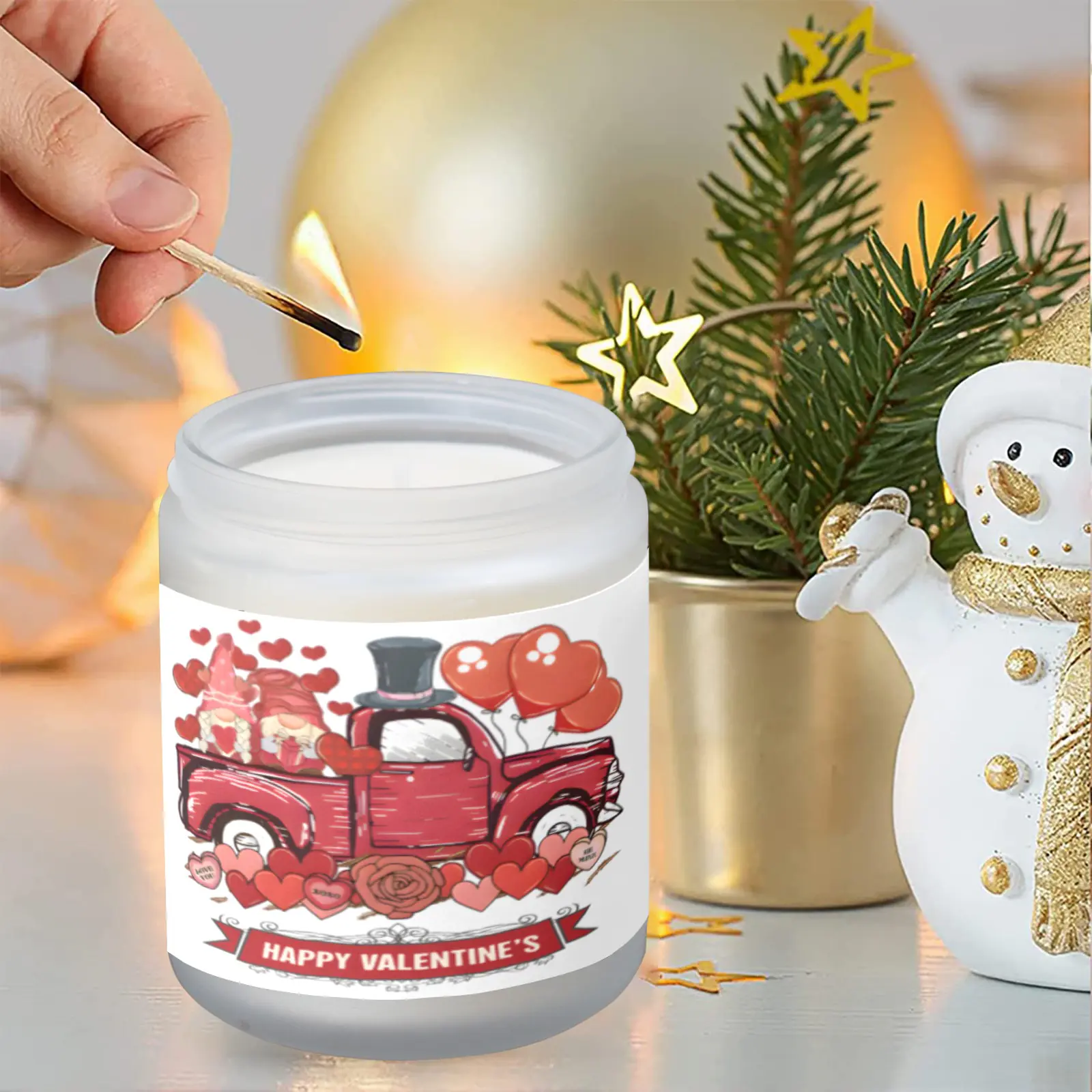 Scented Glass Jar Candle – Valentine’s Truck Design, Vanilla, Lavender, or Orange Lemon Fragrance Scented Candles aromatherapy candles Scented Glass Jar Candle – Valentine’s Truck Design, Vanilla, Lavender, or Orange Lemon Fragrance Scented Candles aromatherapy candles
