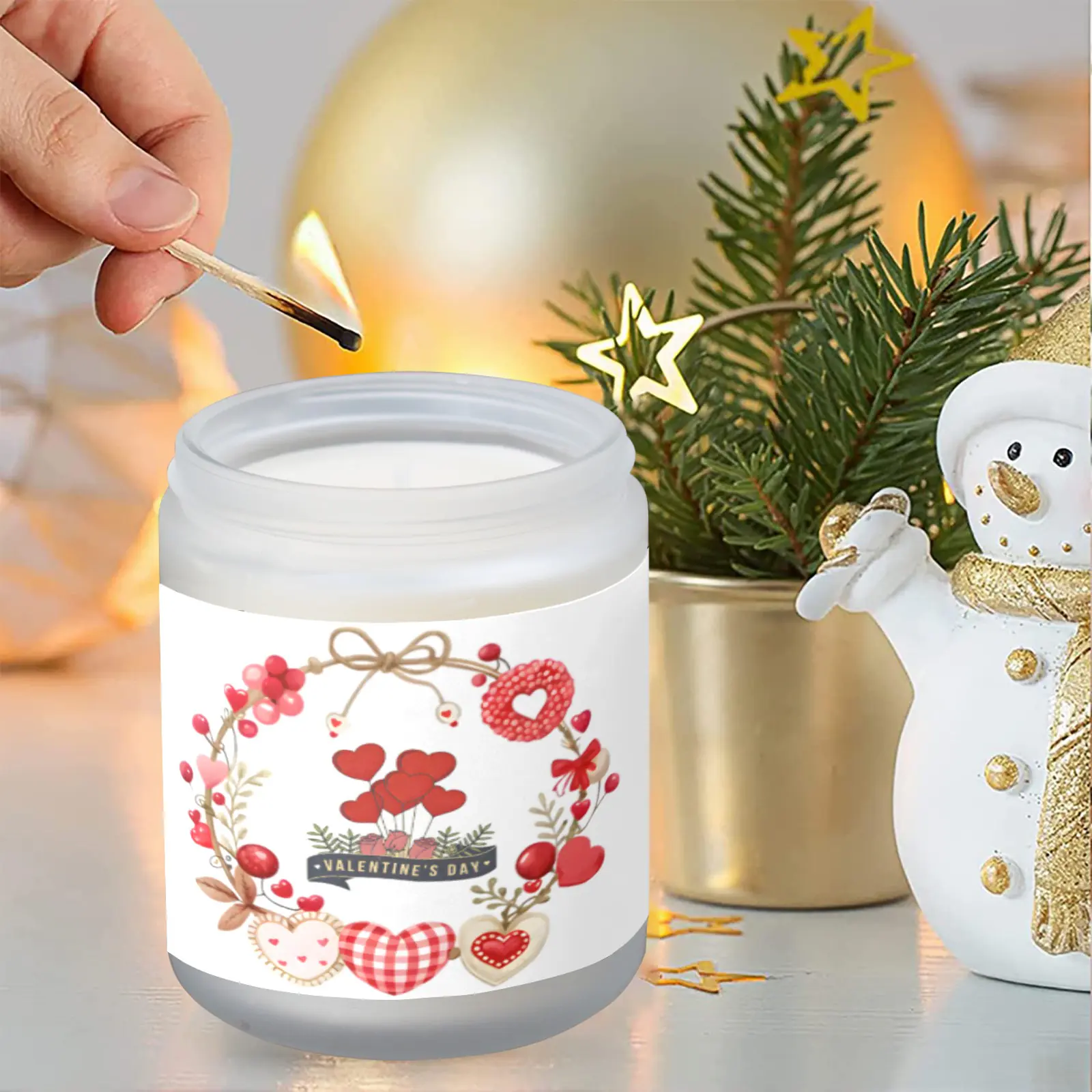 Scented Glass Jar Candle – Valentine’s Balloons Design, Vanilla, Lavender, or Orange Lemon Fragrance Scented Candles aromatherapy candles 4 Scented Glass Jar Candle – Valentine’s Balloons Design, Vanilla, Lavender, or Orange Lemon Fragrance Scented Candles aromatherapy candles 4