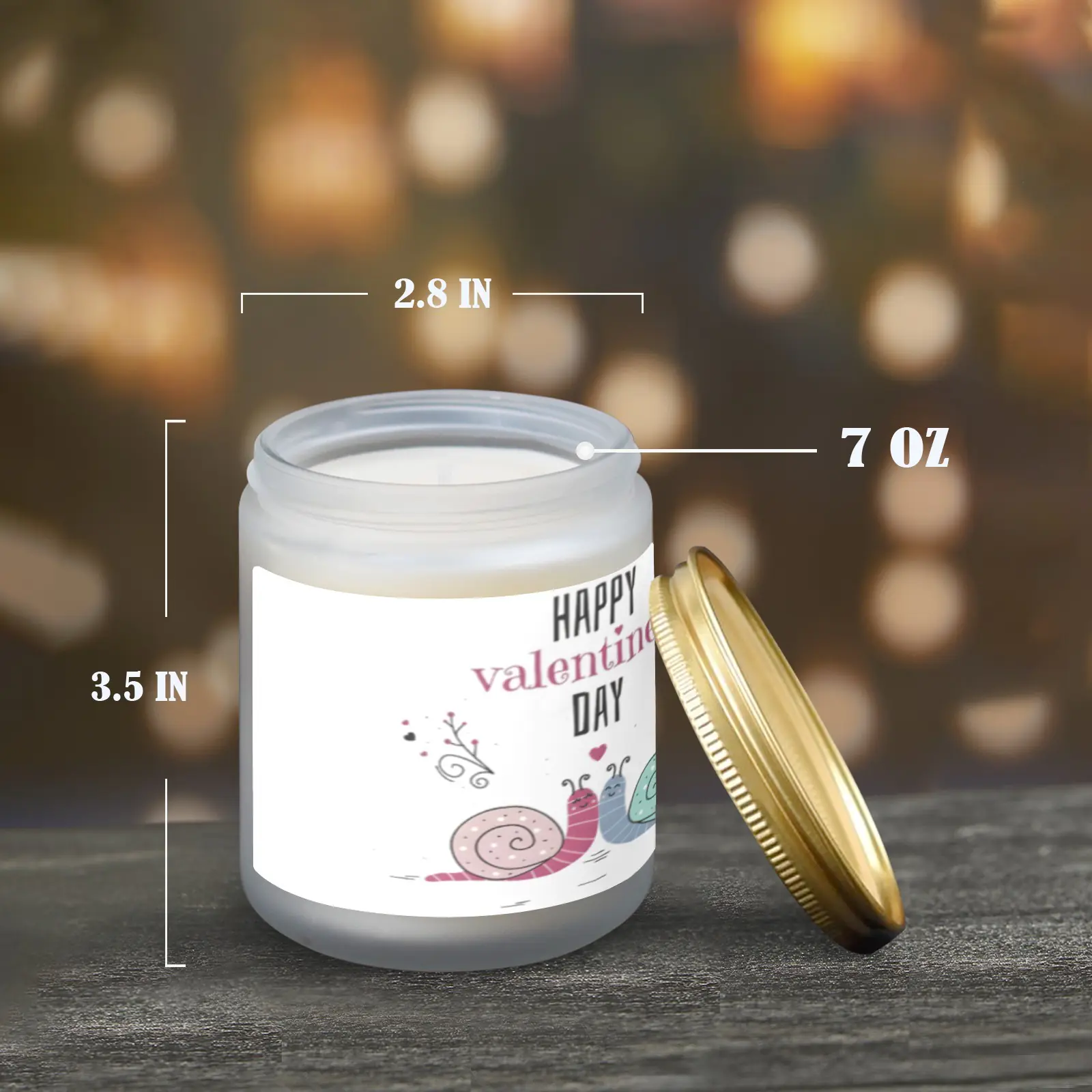 Scented Glass Jar Candle – Valentine’s Snails Design, Vanilla, Lavender, or Orange Lemon Fragrance Scented Candles aromatherapy candles 3 Scented Glass Jar Candle – Valentine’s Snails Design, Vanilla, Lavender, or Orange Lemon Fragrance Scented Candles aromatherapy candles 3