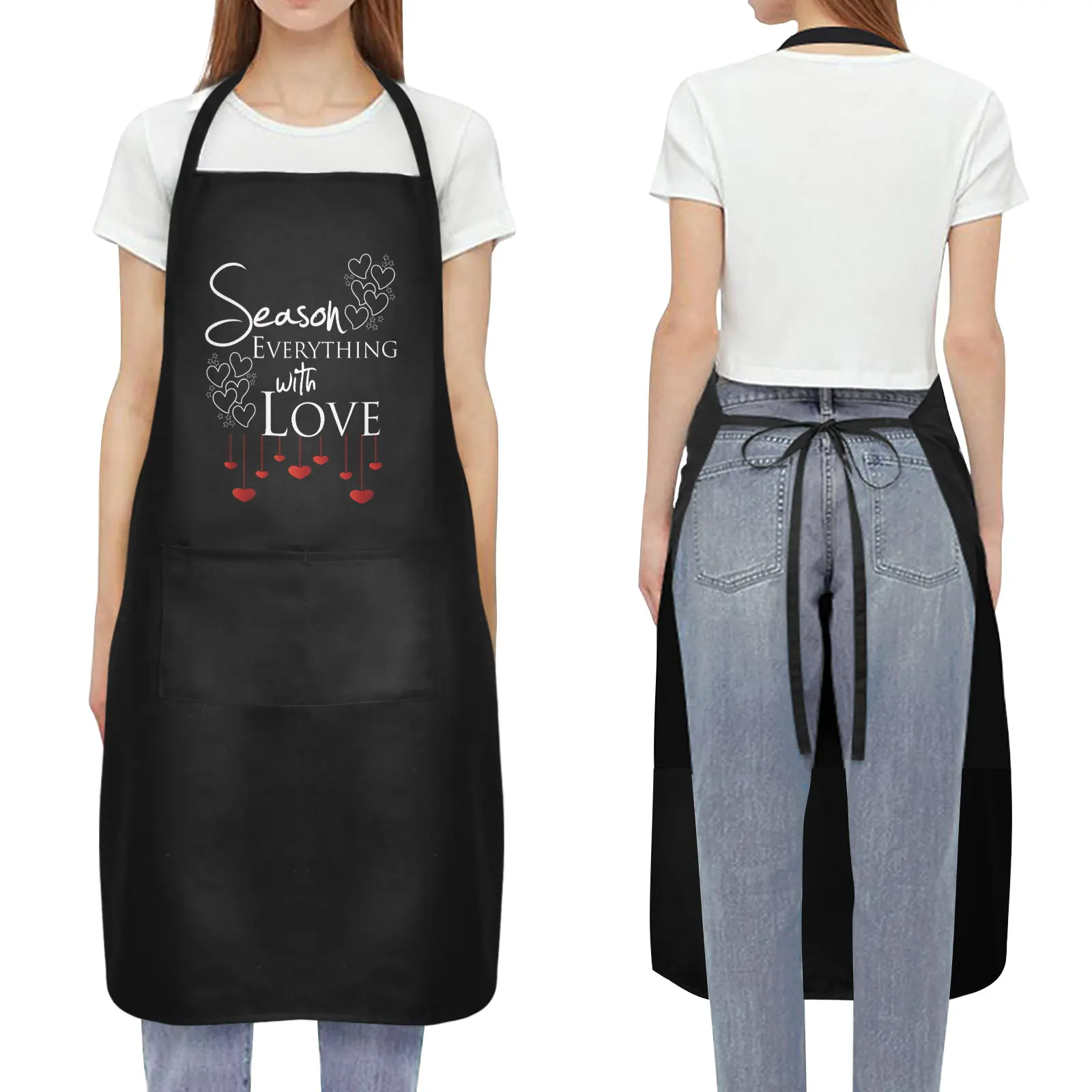 Women’s Kitchen Cooking Apron Season With Love Design Aprons adjustable kitchen apron 3 Women’s Kitchen Cooking Apron Season With Love Design Aprons adjustable kitchen apron 3