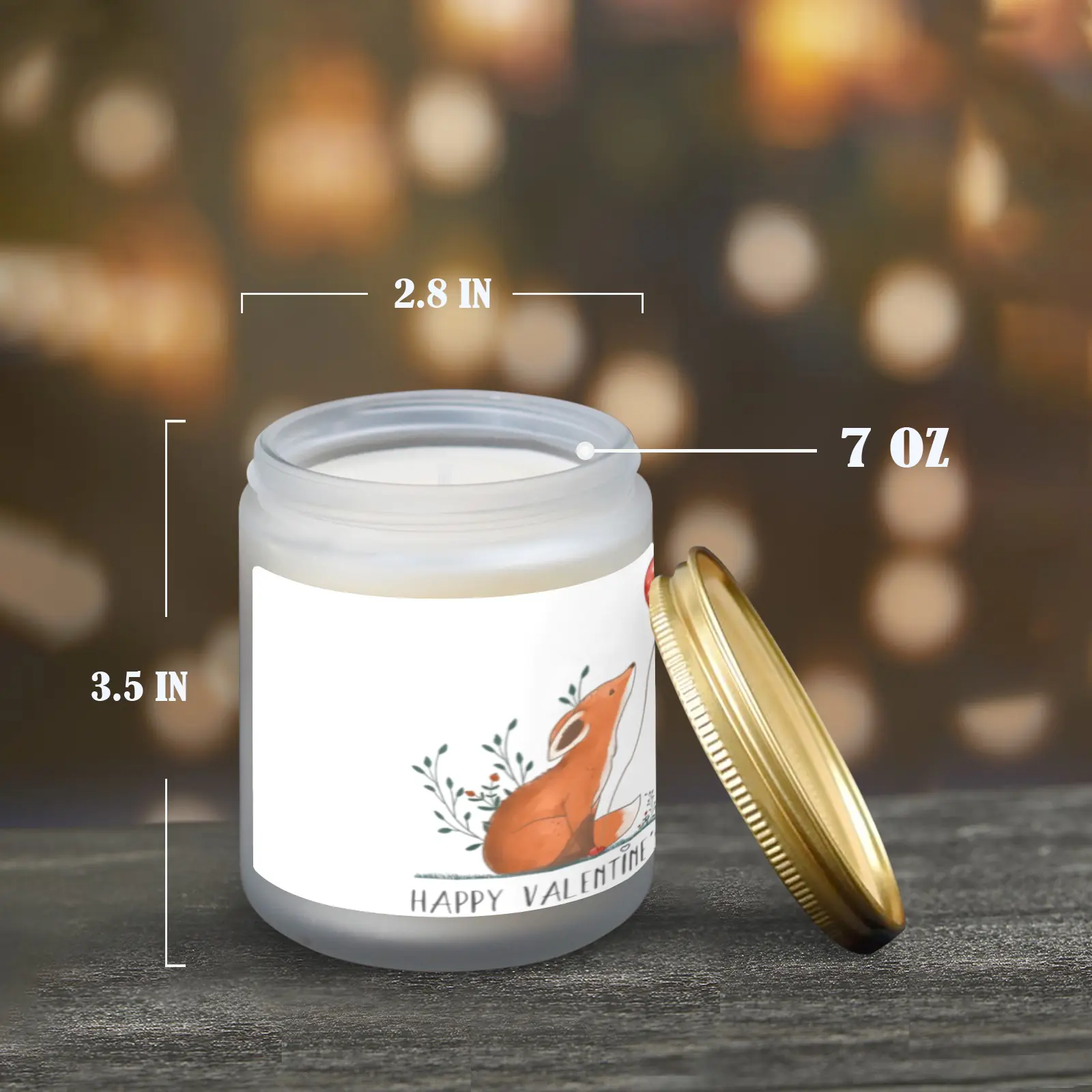 Scented Glass Jar Candle – Valentine’s Fox Design, Vanilla, Lavender, or Orange Lemon Fragrance Scented Candles aromatherapy candles 2 Scented Glass Jar Candle – Valentine’s Fox Design, Vanilla, Lavender, or Orange Lemon Fragrance Scented Candles aromatherapy candles 2