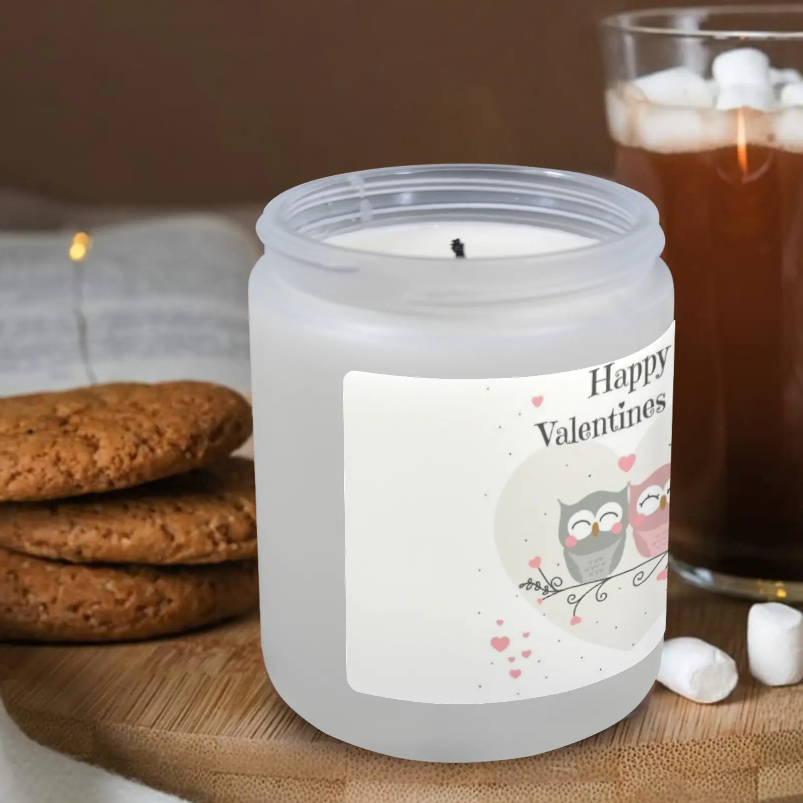 Scented Glass Jar Candle – Valentine’s Owly Design, Vanilla, Lavender, or Orange Lemon Fragrance Scented Candles aromatherapy candles 6 Scented Glass Jar Candle – Valentine’s Owly Design, Vanilla, Lavender, or Orange Lemon Fragrance Scented Candles aromatherapy candles 6