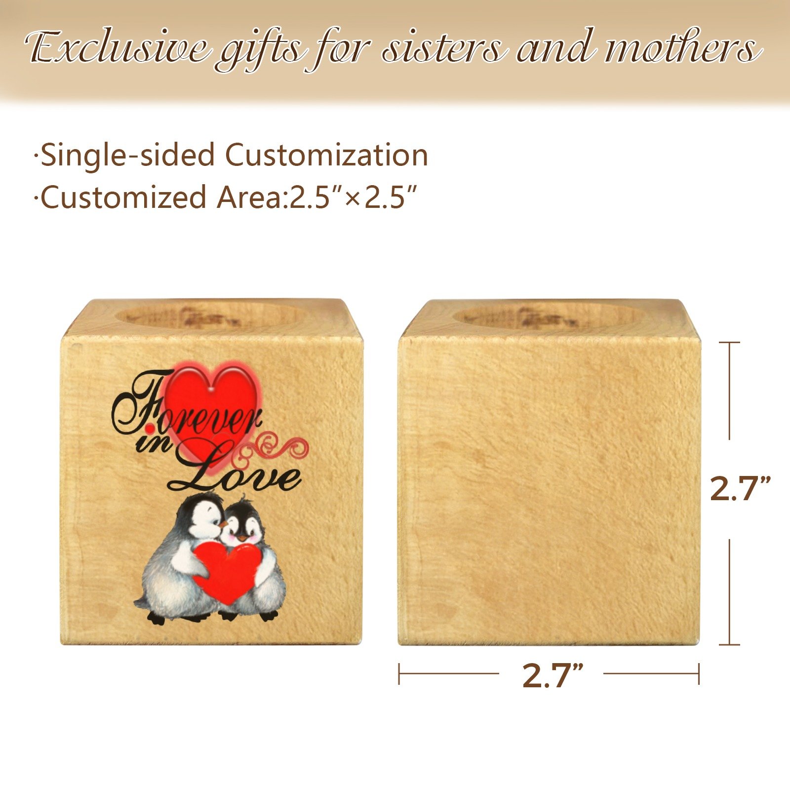 Mini Flower Pot, Valentine’s Indoor Wooden Desk Planter – Penguins Mini Wooden Flower Pot Planters cube flower pot 2 Mini Flower Pot, Valentine’s Indoor Wooden Desk Planter – Penguins Mini Wooden Flower Pot Planters cube flower pot 2