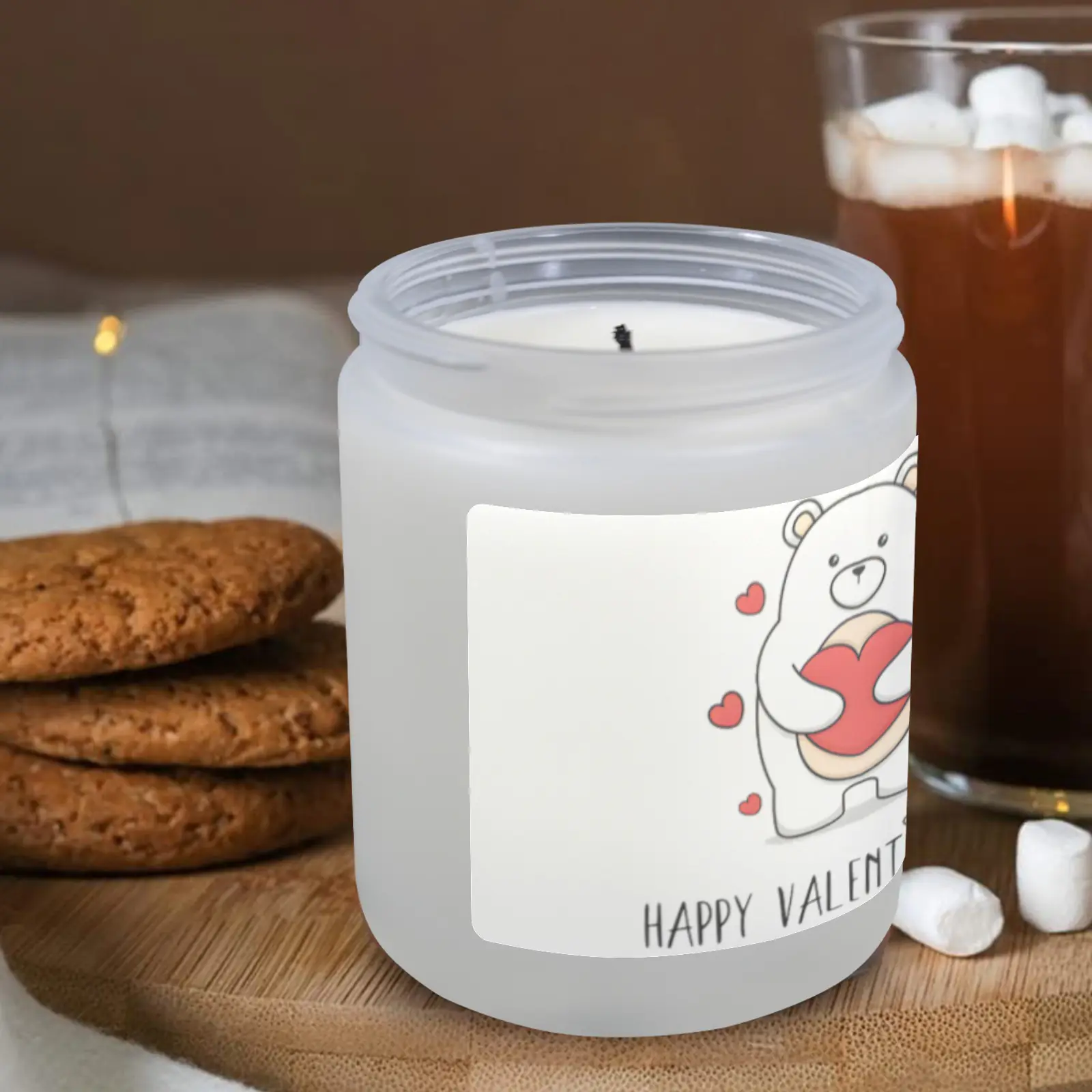 Scented Glass Jar Candle – Valentine’s Bear Hug Design – Vanilla, Lavender, or Orange Lemon Fragrance Scented Candles aromatherapy candles 5 Scented Glass Jar Candle – Valentine’s Bear Hug Design – Vanilla, Lavender, or Orange Lemon Fragrance Scented Candles aromatherapy candles 5