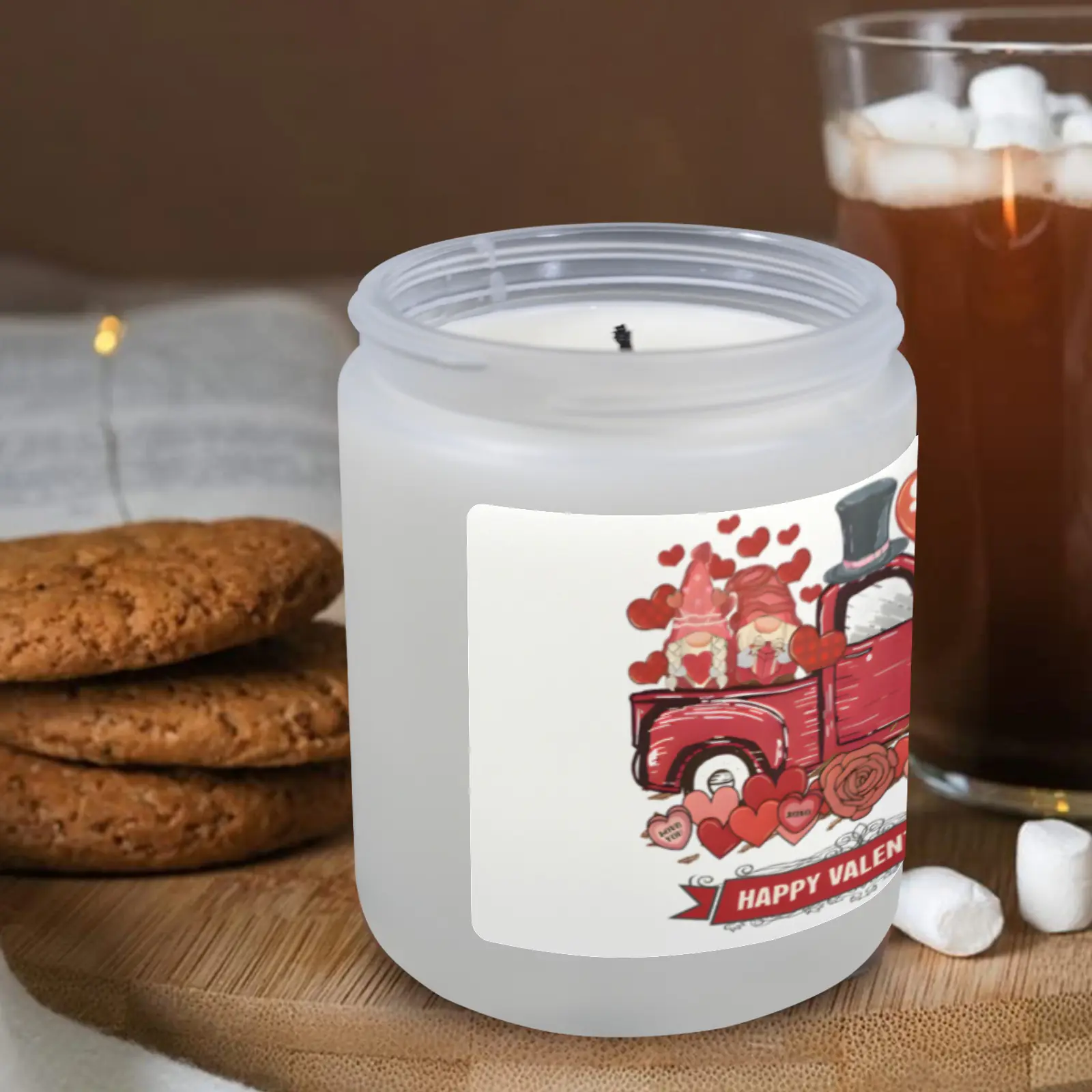 Scented Glass Jar Candle – Valentine’s Truck Design, Vanilla, Lavender, or Orange Lemon Fragrance Scented Candles aromatherapy candles 5 Scented Glass Jar Candle – Valentine’s Truck Design, Vanilla, Lavender, or Orange Lemon Fragrance Scented Candles aromatherapy candles 5