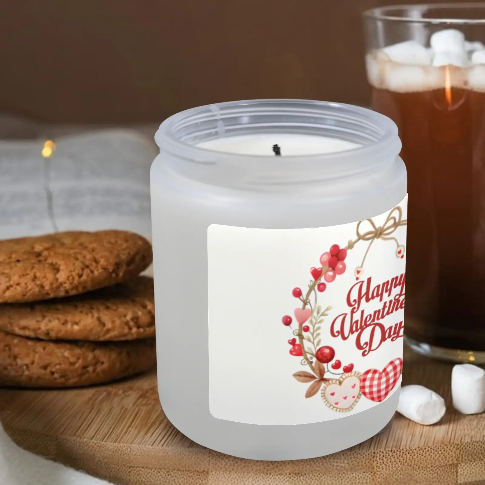Scented Glass Jar Candle – Valentine’s Plaid Design, Vanilla, Lavender, or Orange Lemon Fragrance Scented Candles aromatherapy candles 5 Scented Glass Jar Candle – Valentine’s Plaid Design, Vanilla, Lavender, or Orange Lemon Fragrance Scented Candles aromatherapy candles 5